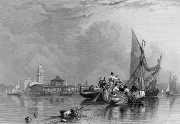 Murano, graviert von Robert Wallis, 1836